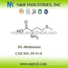 Fornecedor de aminoácidos confiável DL-METHIONINE 59-51-8